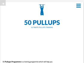 '50pullups.com' screenshot