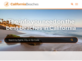 'californiabeaches.com' screenshot
