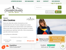 'champgrand.fr' screenshot