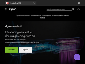 'dysoncanada.ca' screenshot
