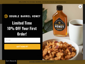 doublebarrelhoney.com homepage screenshot