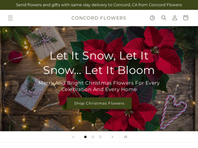 concord-flowers.com homepage screenshot
