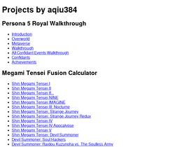 'aqiu384.github.io' screenshot