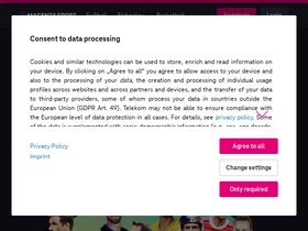 'magentasport.de' screenshot