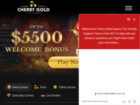 'cherrygoldcasino.com' screenshot