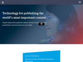 'atypon.com' screenshot