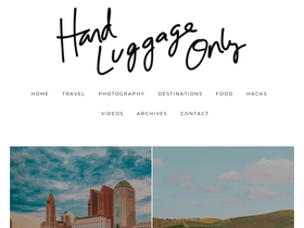 'handluggageonly.co.uk' screenshot