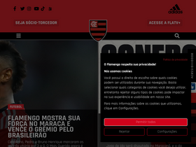 'flamengo.com.br' screenshot