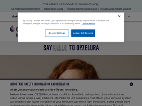 'opzelura.com' screenshot