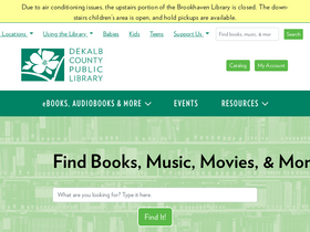 'dekalblibrary.org' screenshot
