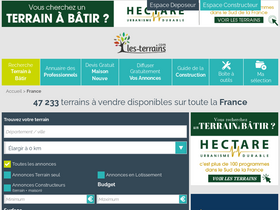 'les-terrains.com' screenshot