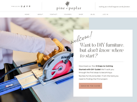 'pineandpoplar.com' screenshot
