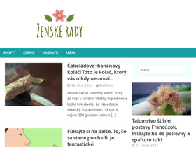 'zenskerady.sk' screenshot