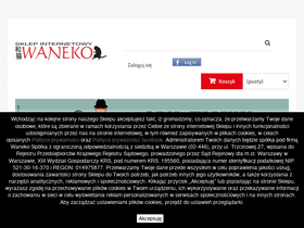 'sklepwaneko.pl' screenshot