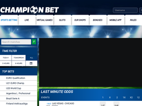 'championbet.ug' screenshot