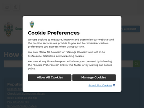 'southtyneside.gov.uk' screenshot