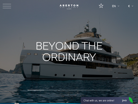 'abertonyachts.com' screenshot