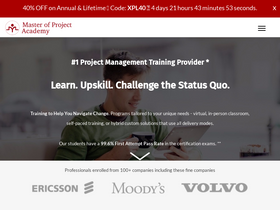 'masterofproject.com' screenshot