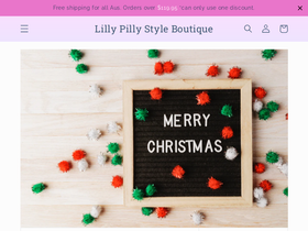 lillypillystyle.com.au homepage screenshot