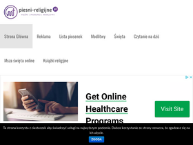 'piesni-religijne.pl' screenshot