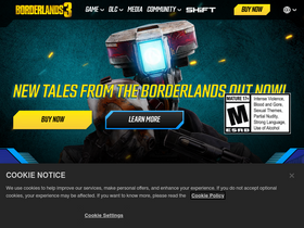 'borderlands.com' screenshot
