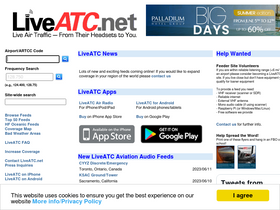 'liveatc.net' screenshot
