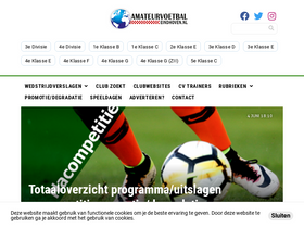 'amateurvoetbaleindhoven.nl' screenshot