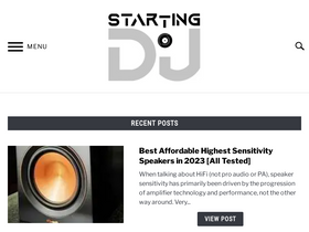 'startingtodj.com' screenshot