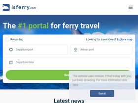 'isferry.com' screenshot