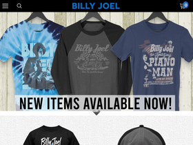 billyjoelshop.com homepage screenshot