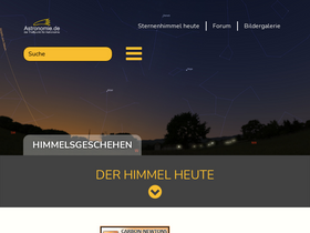 'astronomie.de' screenshot