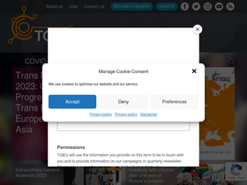 'tgeu.org' screenshot
