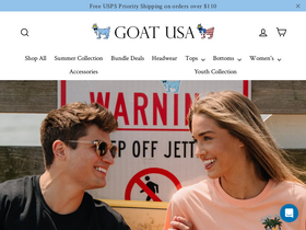 GOAT USA™ website screenshot