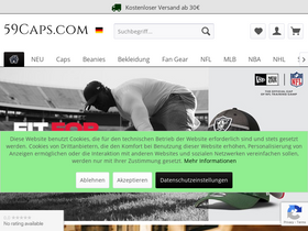 '59caps.com' screenshot
