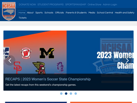 'nchsaa.org' screenshot