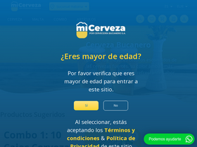 'micerveza.com' screenshot