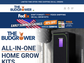 'thebudgrower.com' screenshot