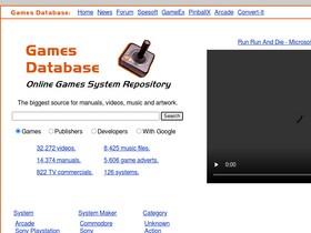 'gamesdatabase.org' screenshot
