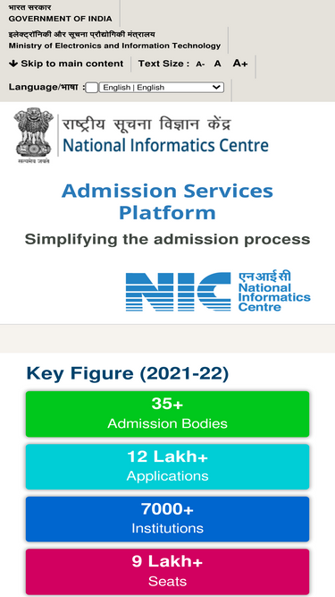 admissions.nic.in