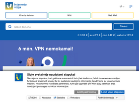 'klientams.iv.lt' screenshot