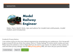 'modelrailwayengineer.com' screenshot