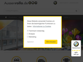 'aussenrollo.de' screenshot