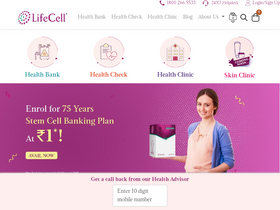 'lifecell.in' screenshot