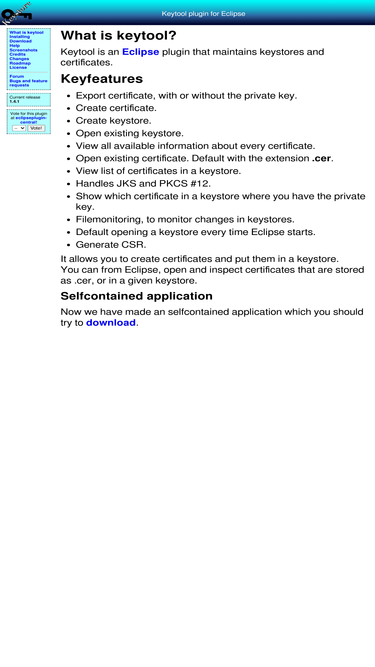 keytool.sourceforge.net