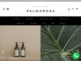 palmarosa.mx homepage screenshot