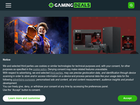 'gamingdeals.com' screenshot