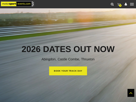 motorsport-events.com homepage screenshot