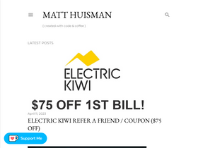 'matthuisman.nz' screenshot