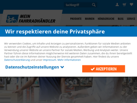 'mein-fahrradhaendler.de' screenshot