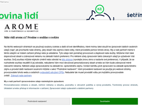 'arome.cz' screenshot
